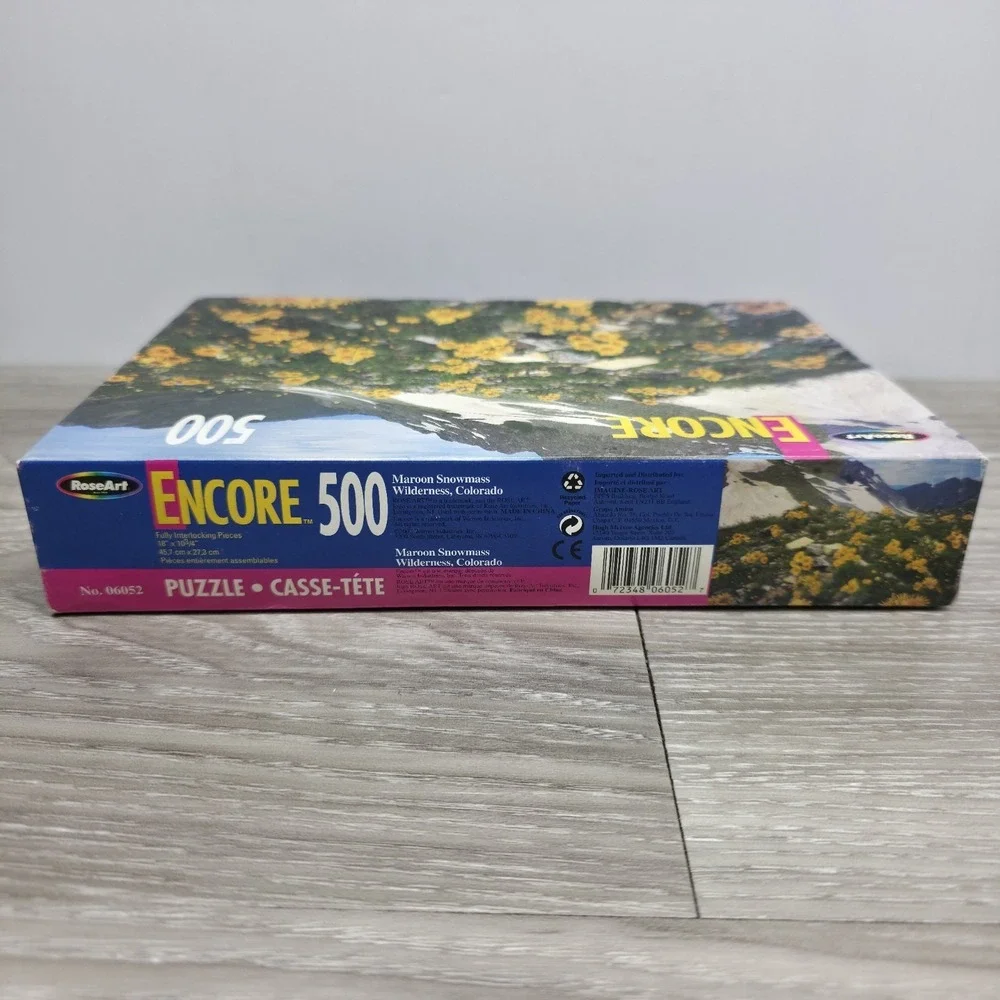 Vintage Roseart Encore 500 Piece Puzzle Maroon Snowmass Colorado NEW No. 06052